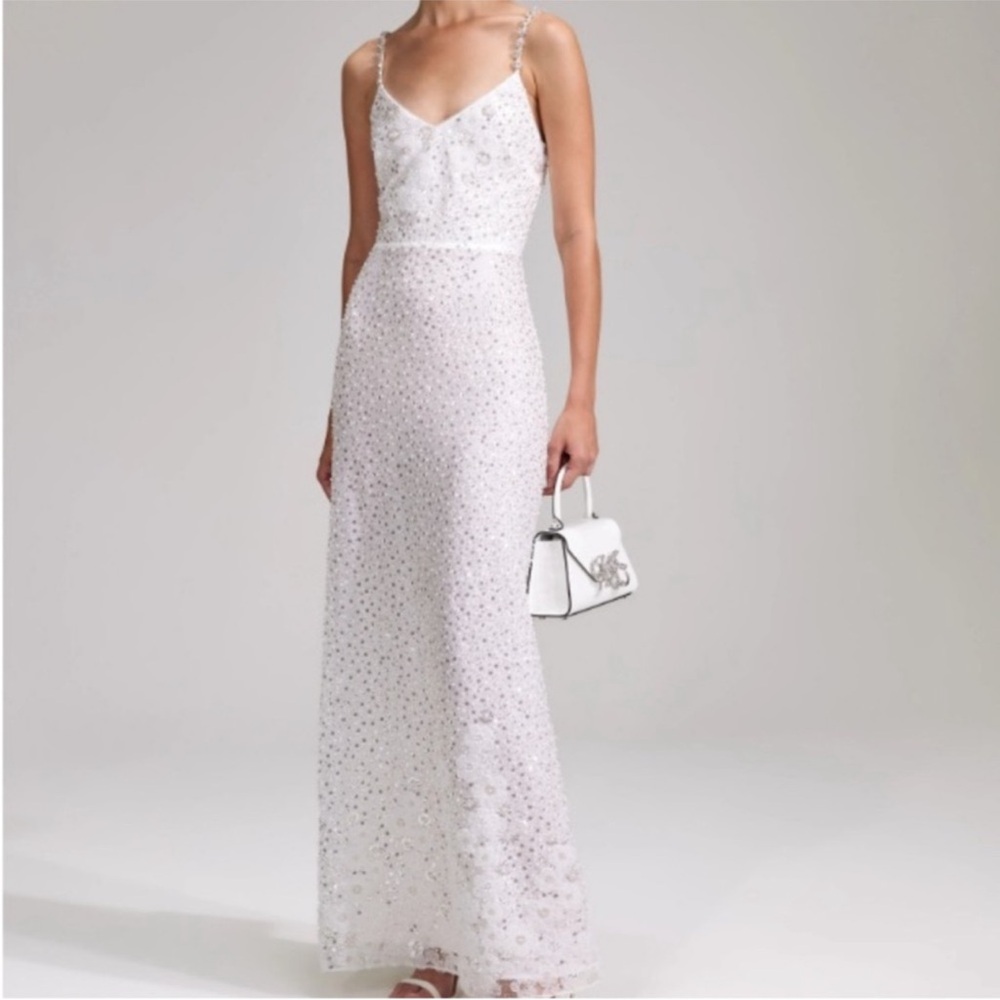 Self-Portrait Ivory Floral Maxi Dress